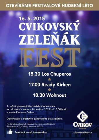 Cvikovský Zeleňák Fest, 16. května 2015