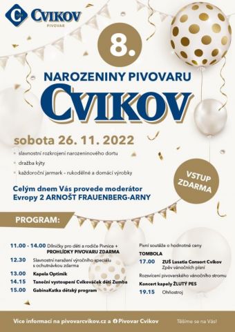 8. narozeniny Pivovaru Cvikov | 26. 11. 2022